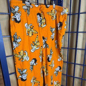 Dragon Ball Z Pajama Pants XL Anime Lounge Sleep DBZ Orange